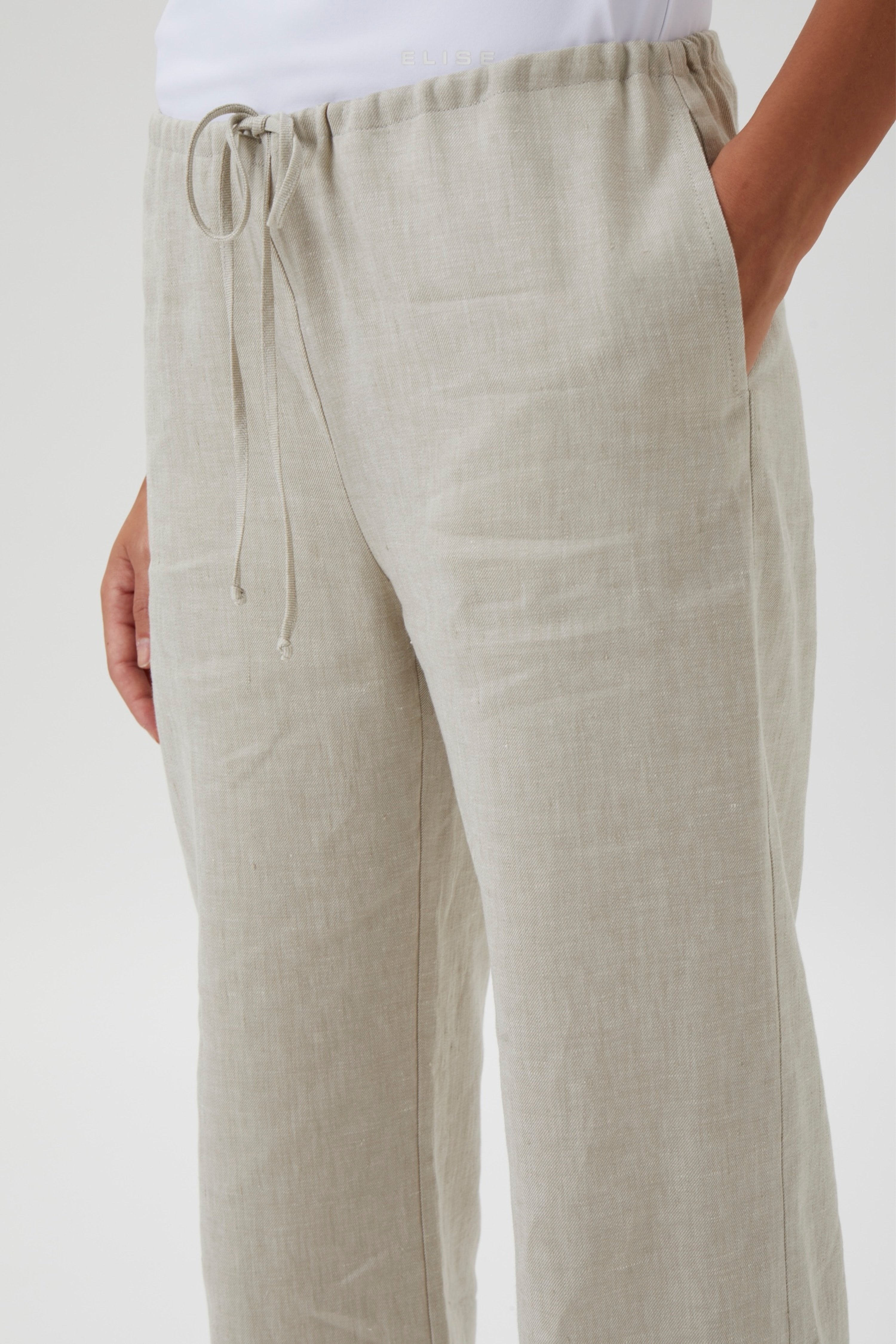 linen pants with drawstring