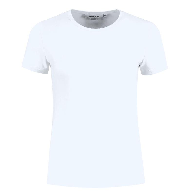 Short-Sleeve Fitted T-Shirt in Nair – 1002 White
