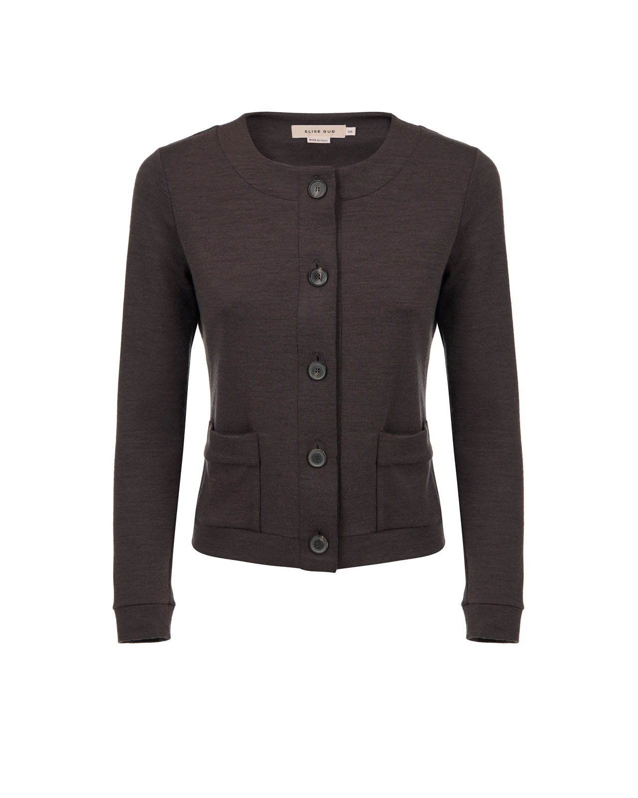 Cardigan With Pockets - Cioccolato