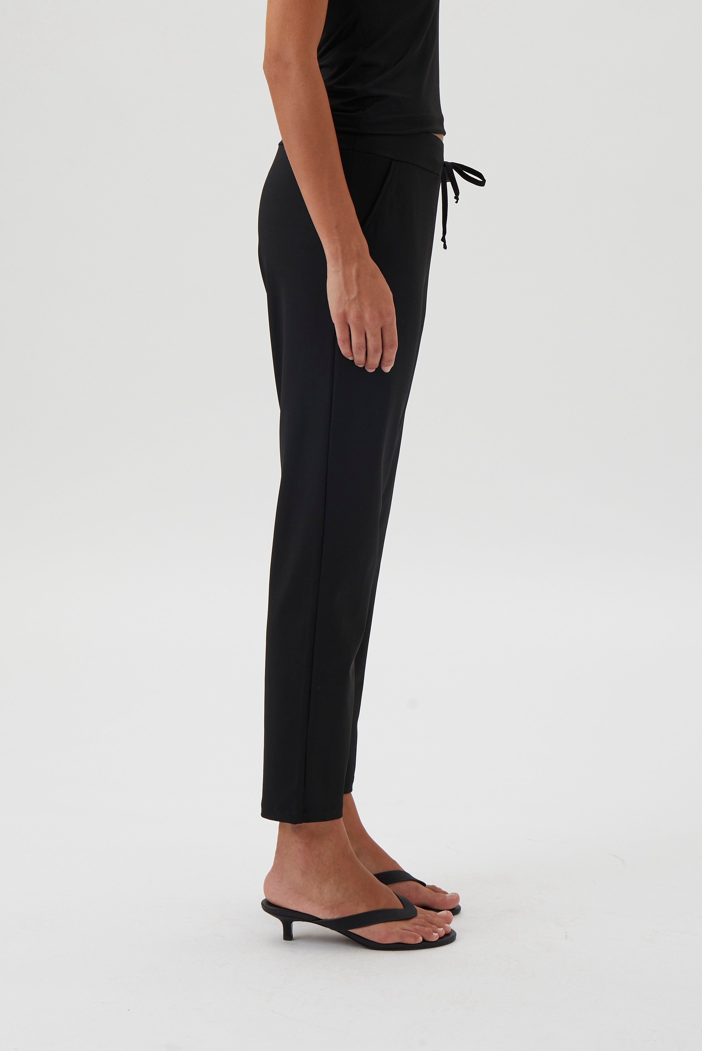 Drawstring Pants 4015 Nair - Black