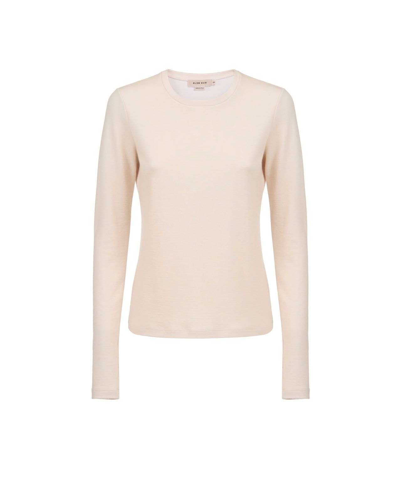 Classic T-shirt blouse detail at wrist - 1168 Cream