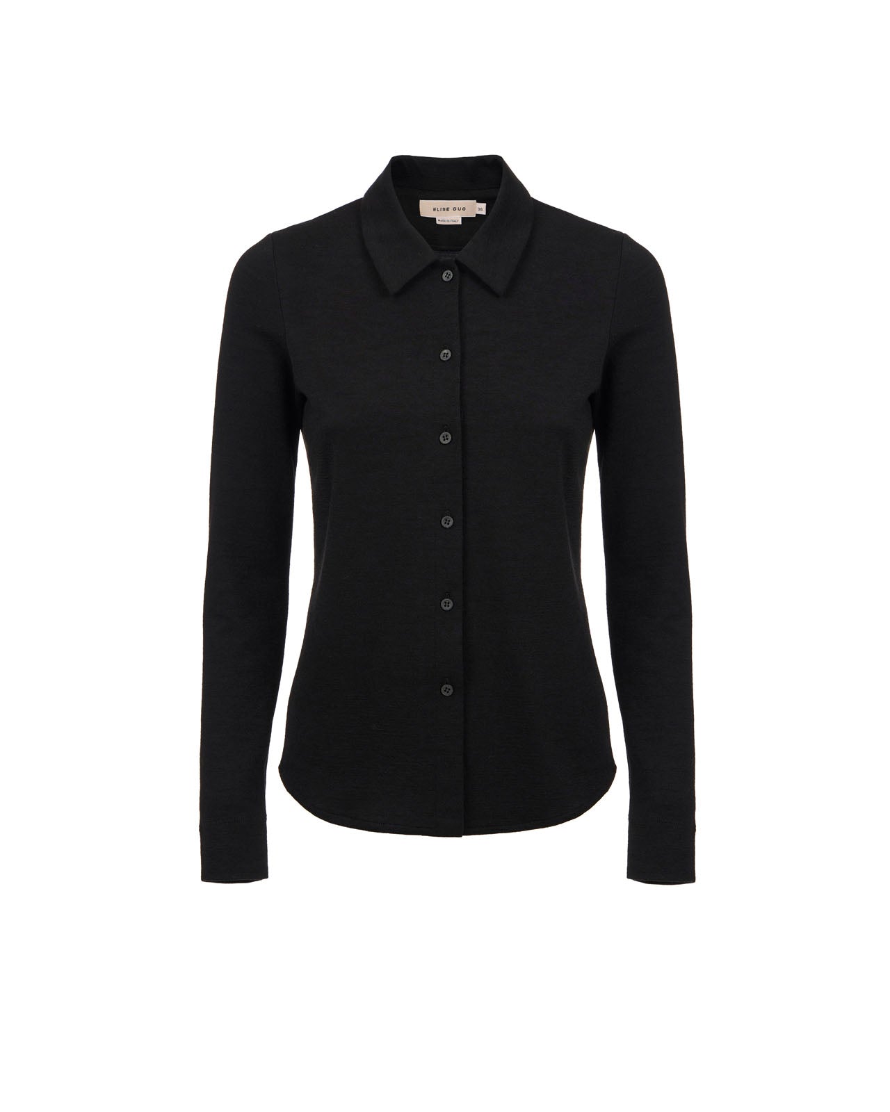 A lightweight jersey shirt blouse Darfo - 1171 Black