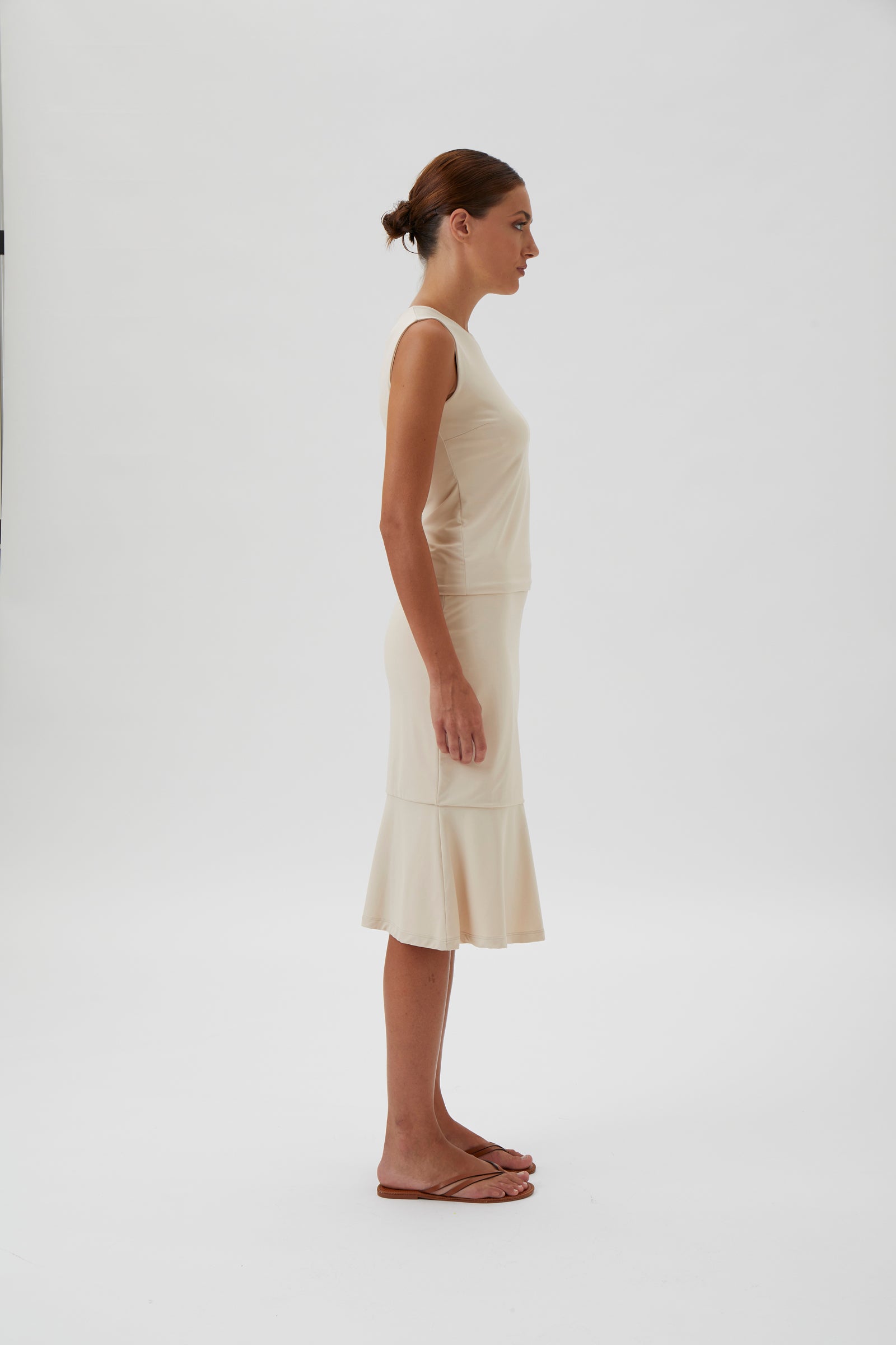 Blouse No Sleeves - 1182 Nilo Peanut