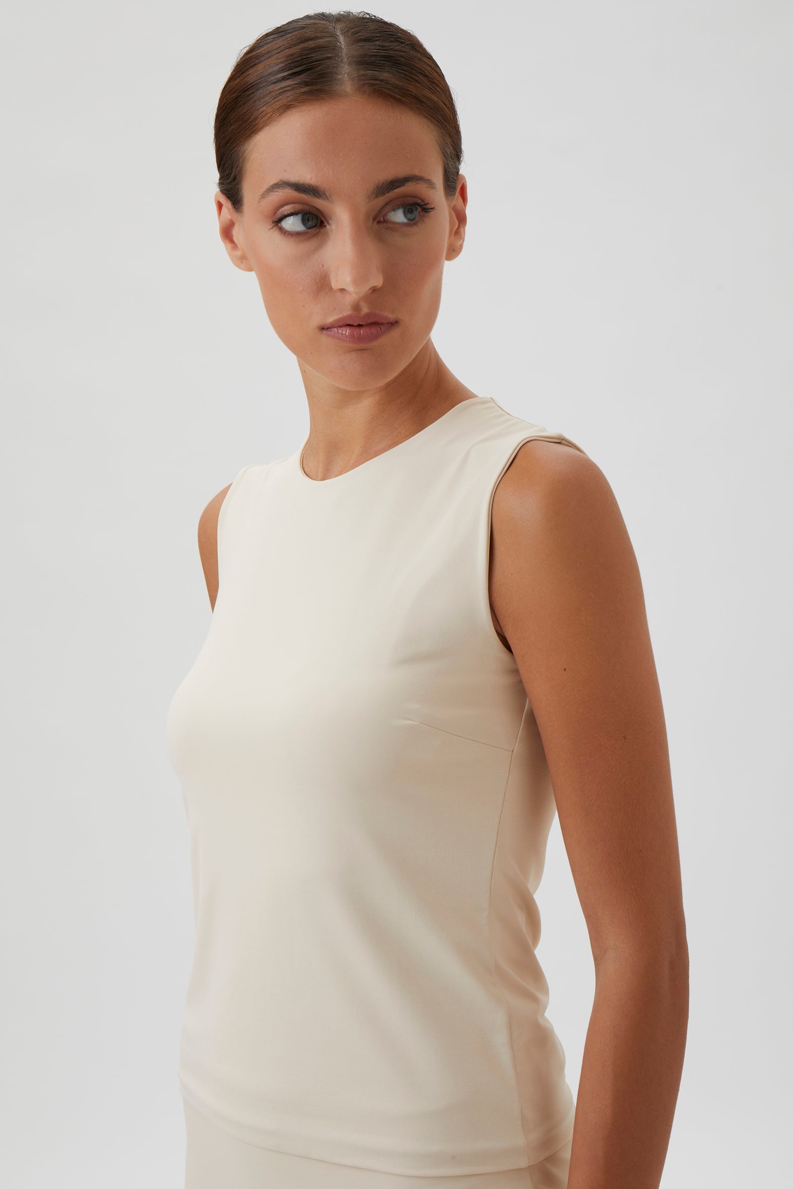 Blouse No Sleeves - 1182 Nilo Peanut