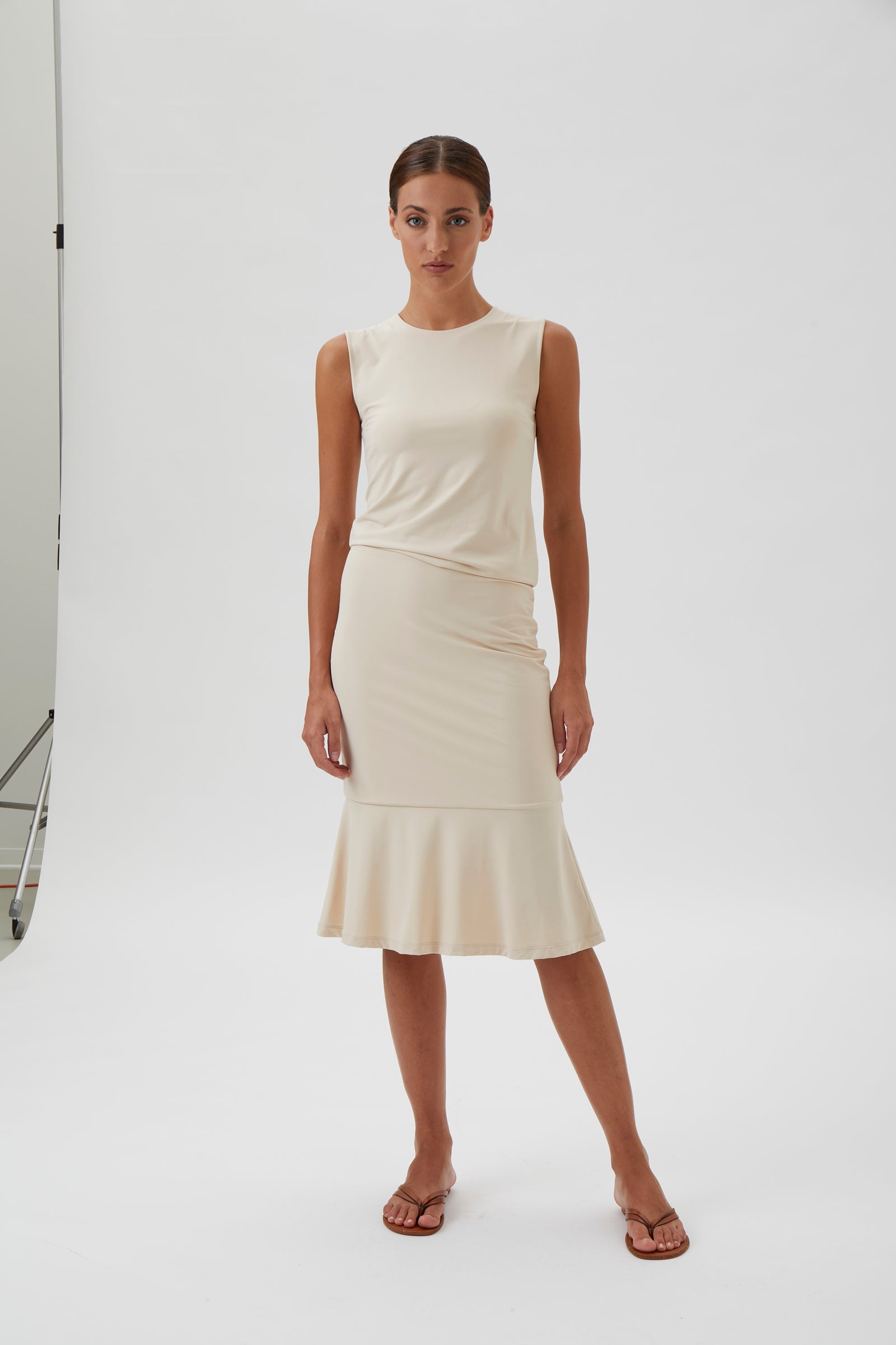 Blouse No Sleeves - 1182 Nilo Peanut