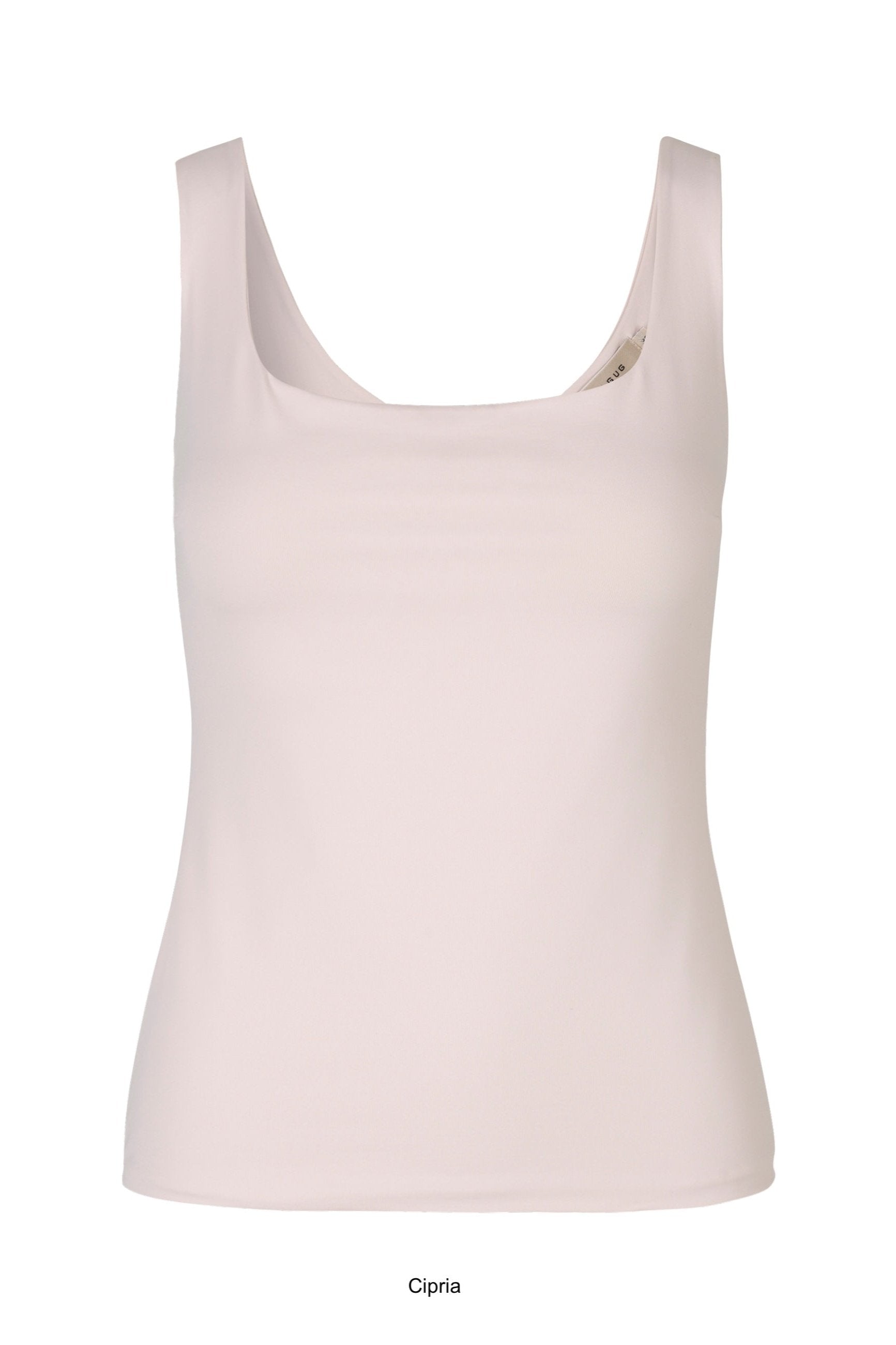 Tank top in double-layer luxury jersey (Nilo) - 149 Cipria