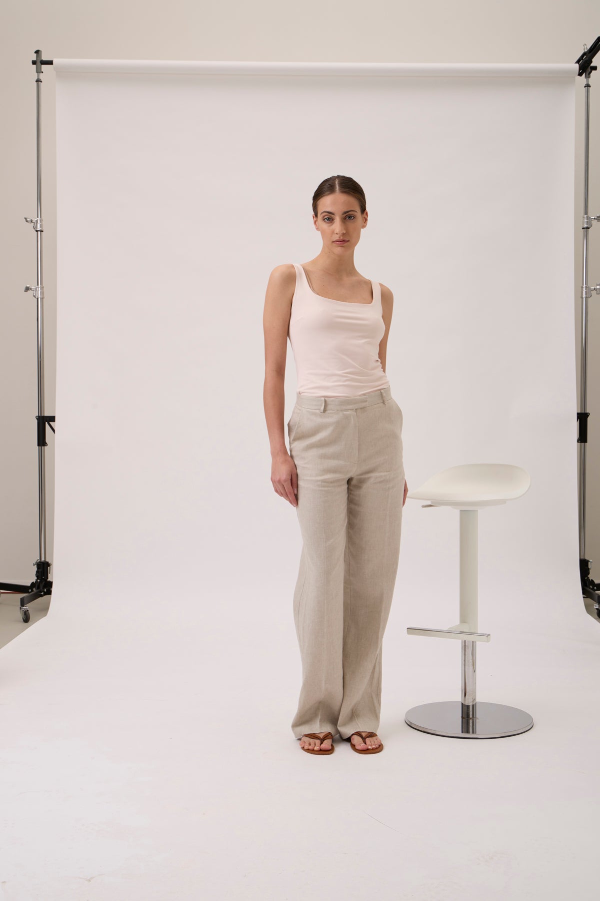 Pants-473b-Lino - Sand