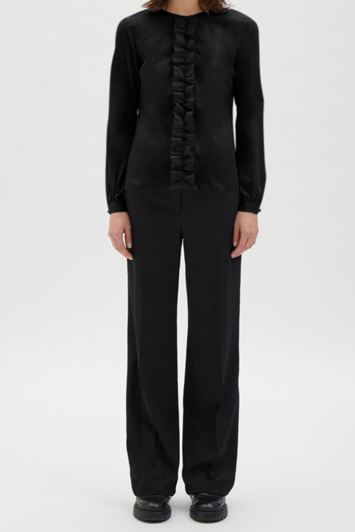 Classic wide legged pants - 473B Black