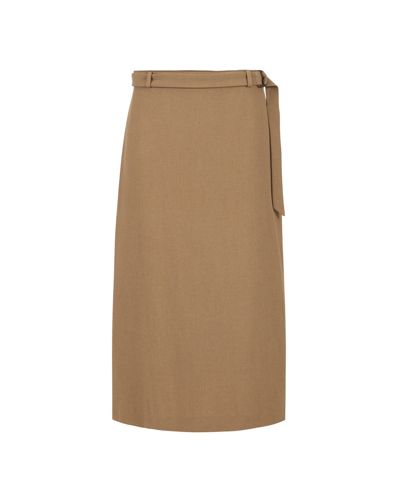 Wool Midi Skirt – 3350 camello