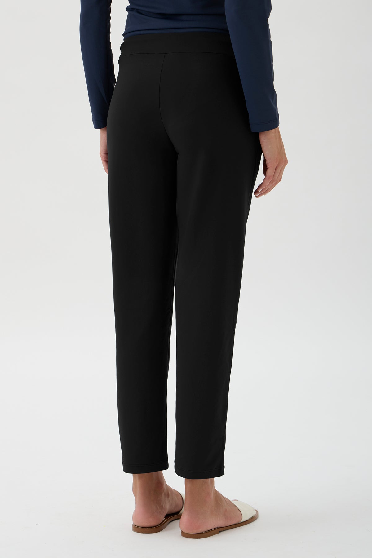 Drawstring Pants Straight Leg - 4015 Nair Black