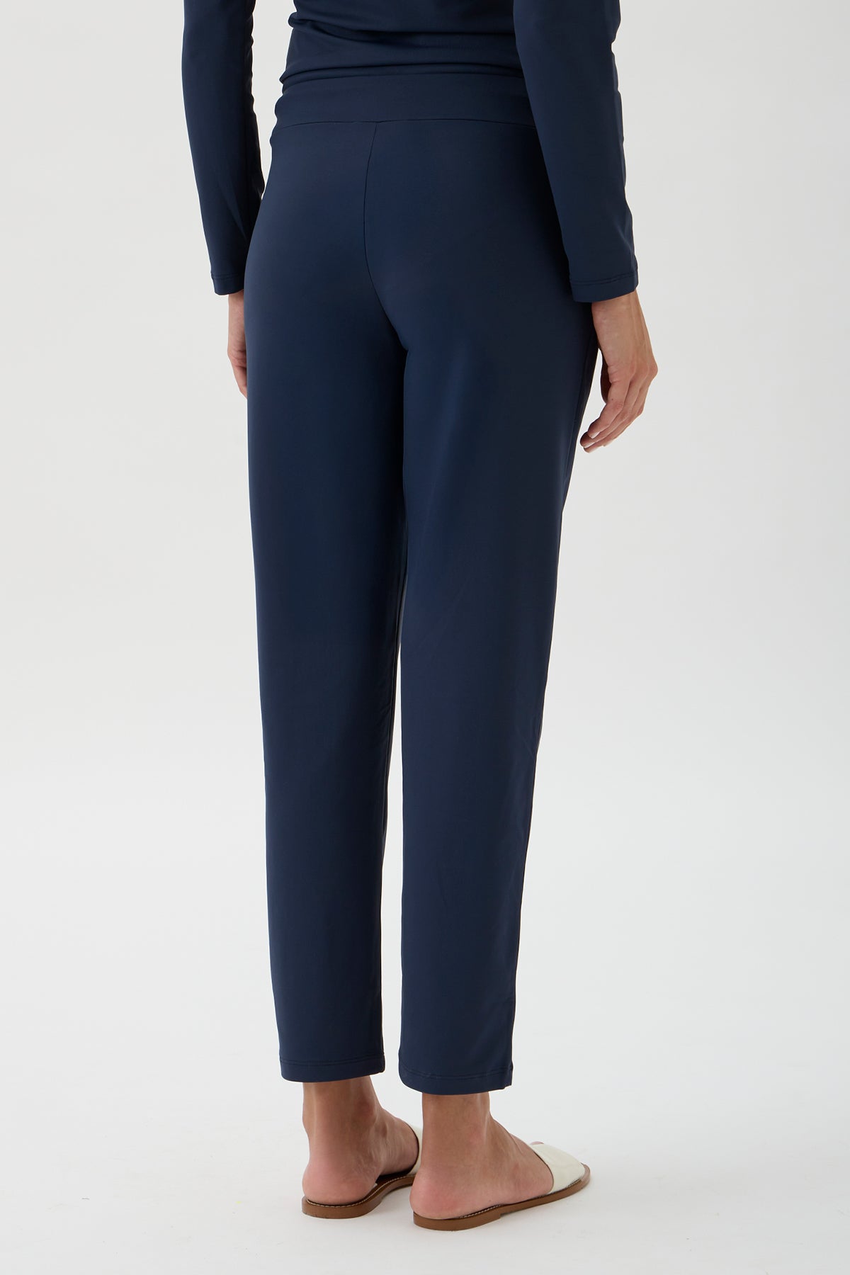 Drawstring Pants Straight Leg - 4015 NAIR BLUE CREW