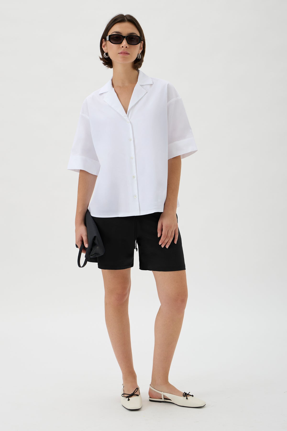 Drawstring Shorts - 458-S NAIR BLACK