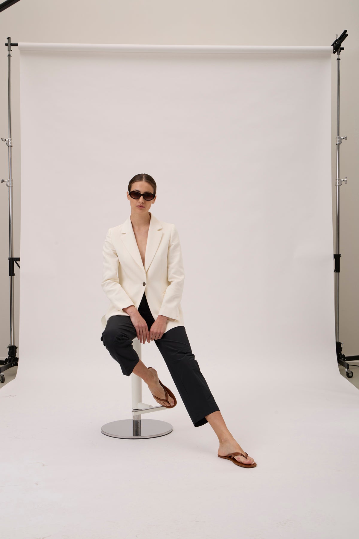 Classic mens jacket in cotton linen