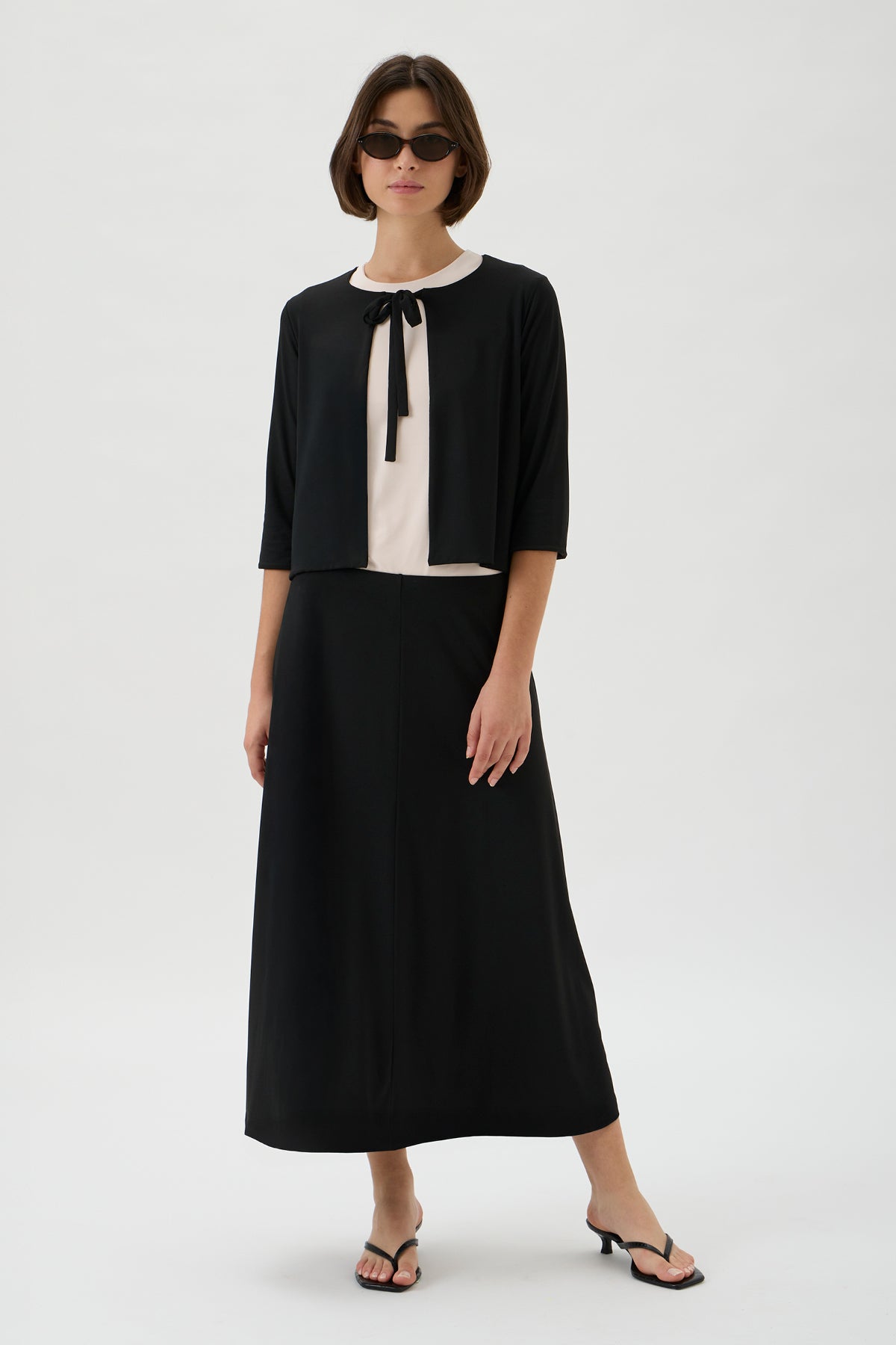 Cardigan 3/4 Sleeves - 5036 NILO BLACK