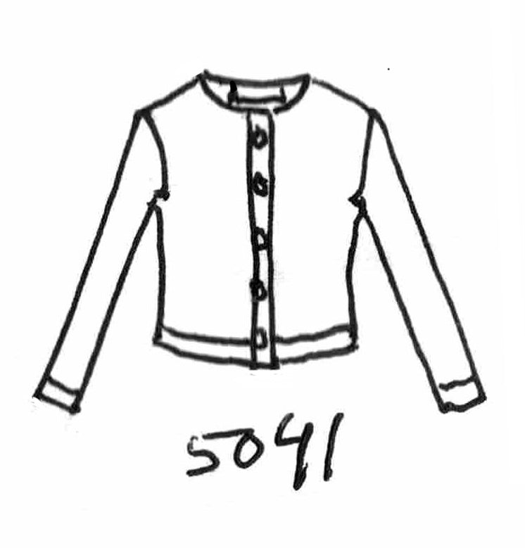 Cardigan New W/Pearl Buttons - 5041 Black