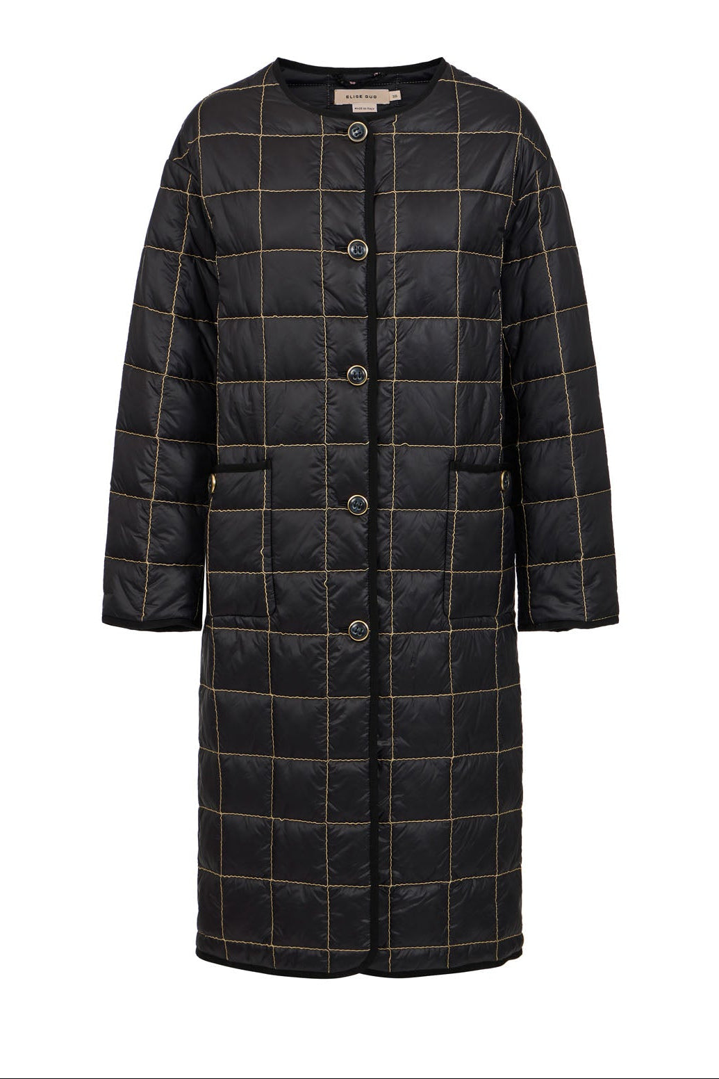 Quiltet coat - 6010 Black