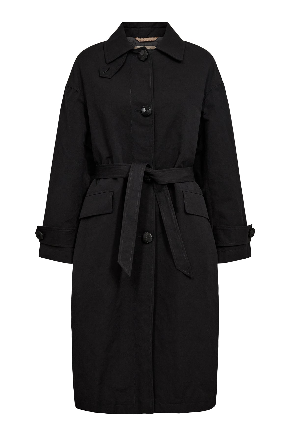 Cotton Coat in Popeline – 6011 Black