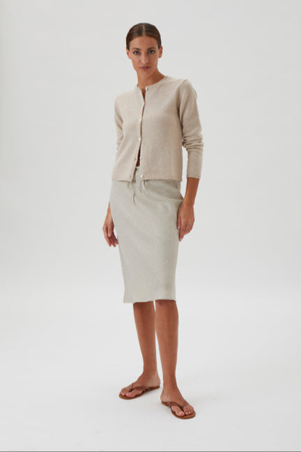 Cardigan With Long Sleeves - Matis - 7069 Light Beige