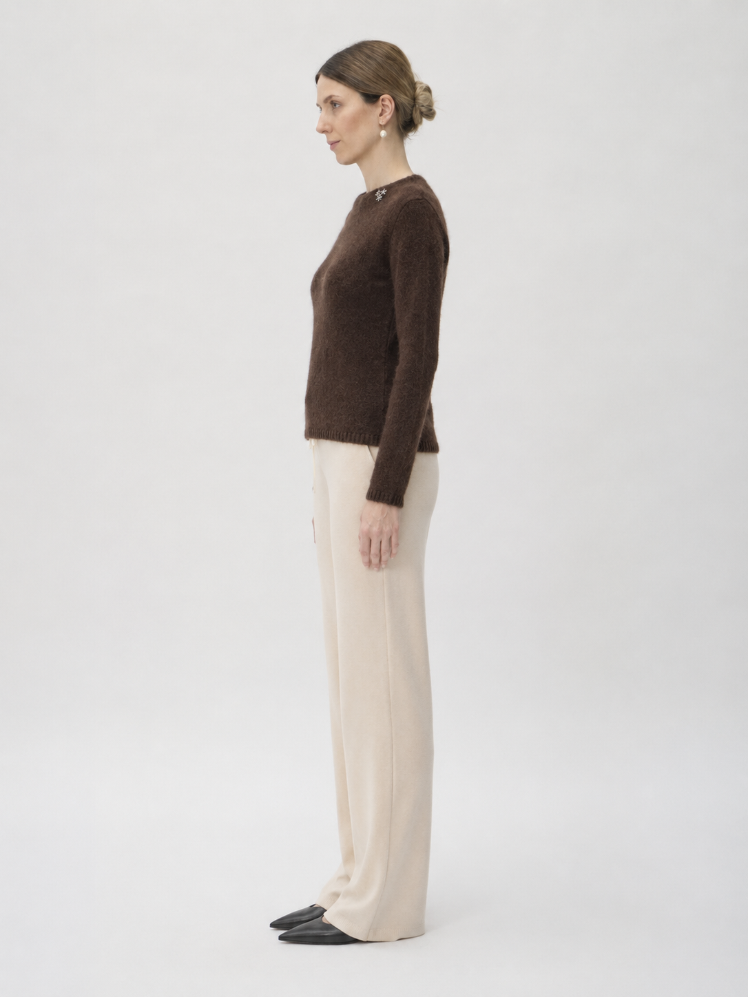 Sweater Long Sleeves in Sid – 7087 Brown