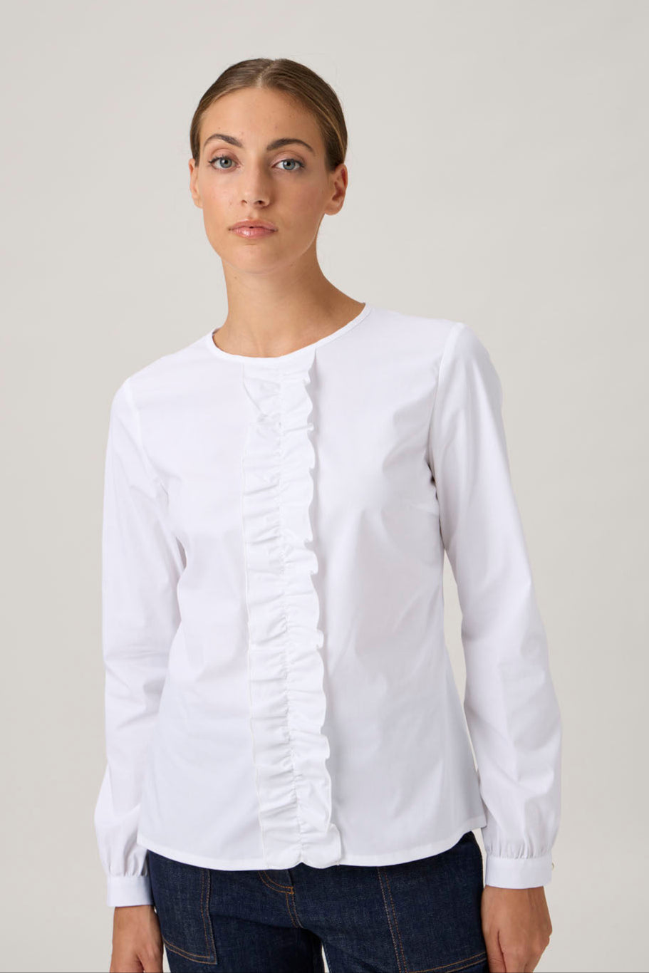 Blouse Rouge In Front - 208 White