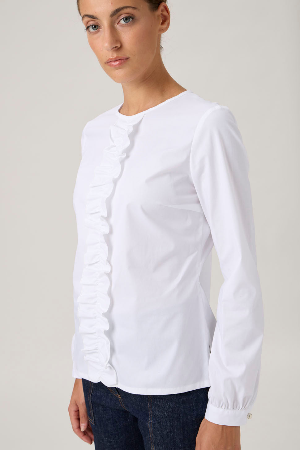 Blouse Rouge In Front - 208 White