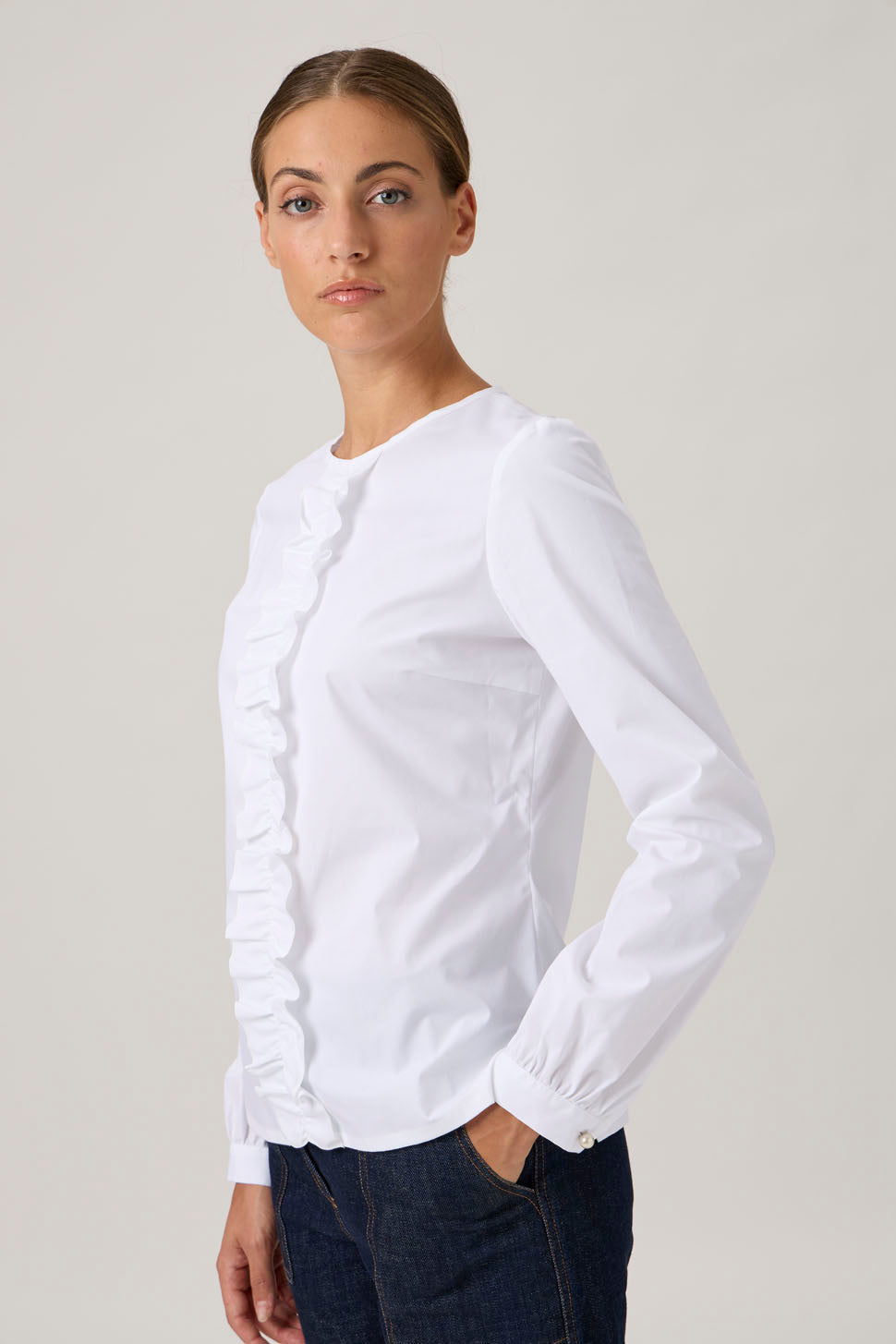 Blouse Rouge In Front - 208 White