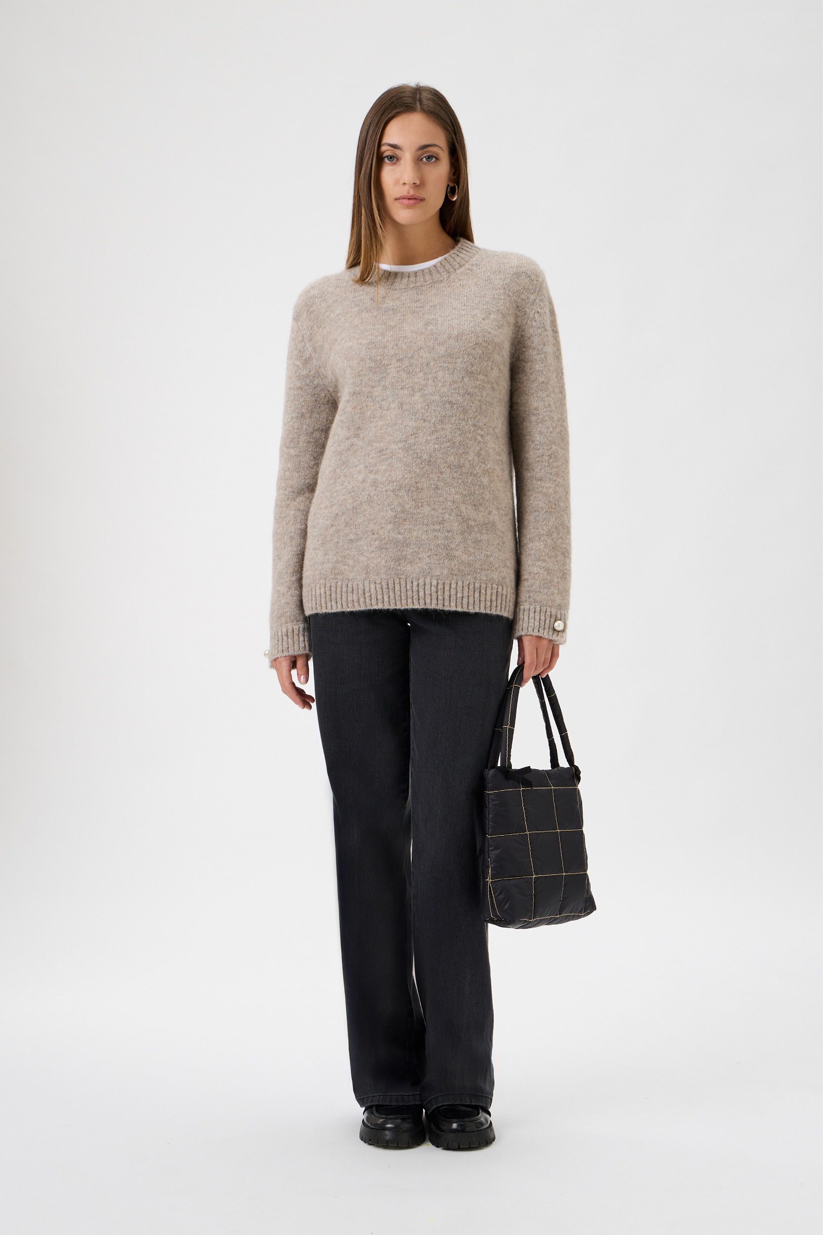 Sweater With Long Sleeves - Bellone - 7079 Light Beige