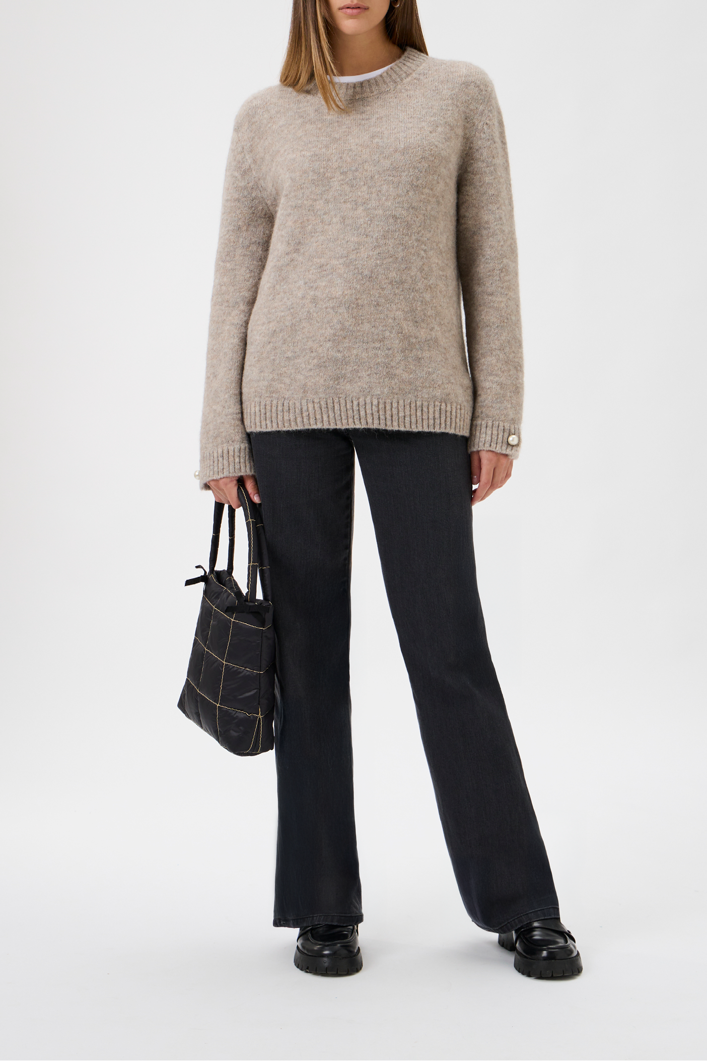 Sweater With Long Sleeves - Bellone - 7079 Light Beige