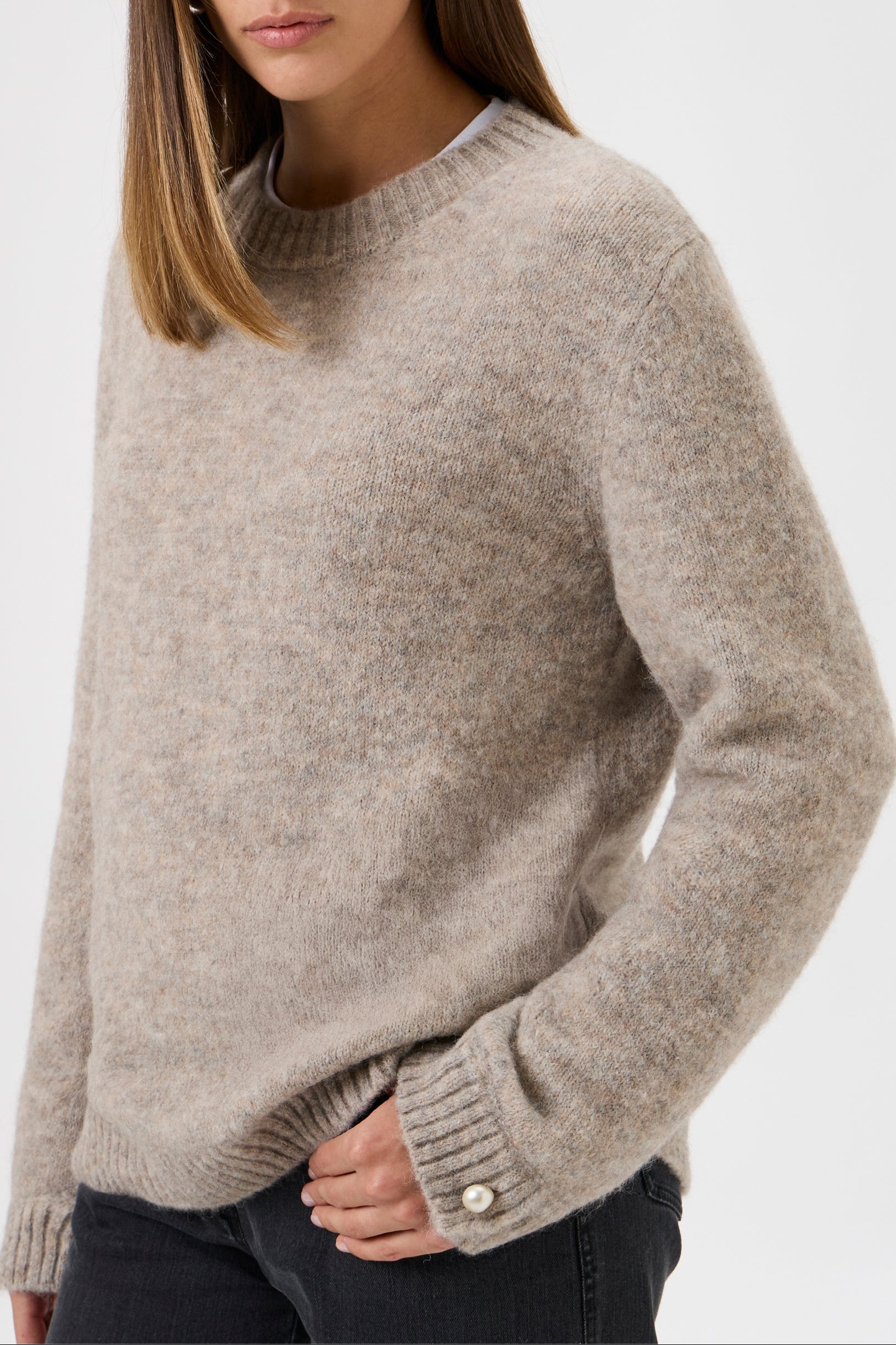 Sweater With Long Sleeves Bellone - 7067P Light Beige