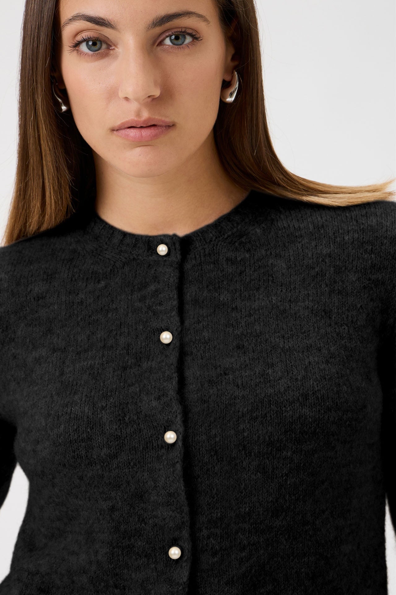 Cardigan With Long Sleeves Bellone - 7069 Black