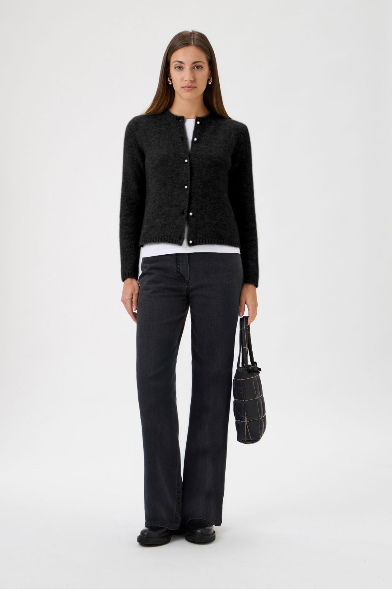Cardigan With Long Sleeves Bellone - 7069 Black