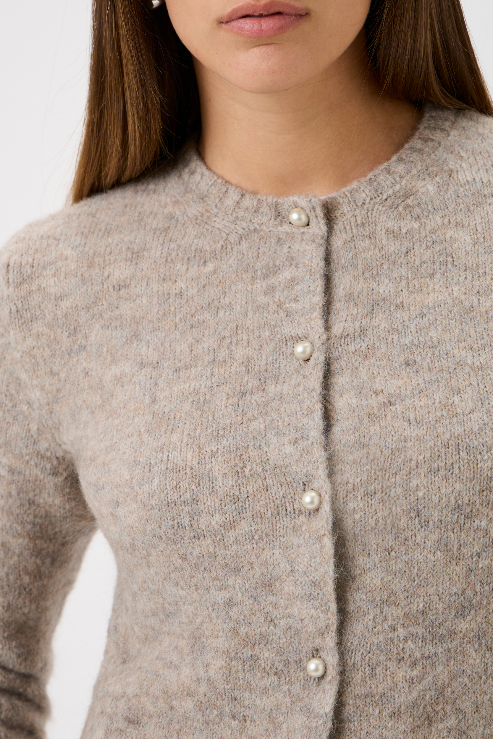 Cardigan With Long Sleeves Bellone - 7069 Light Beige