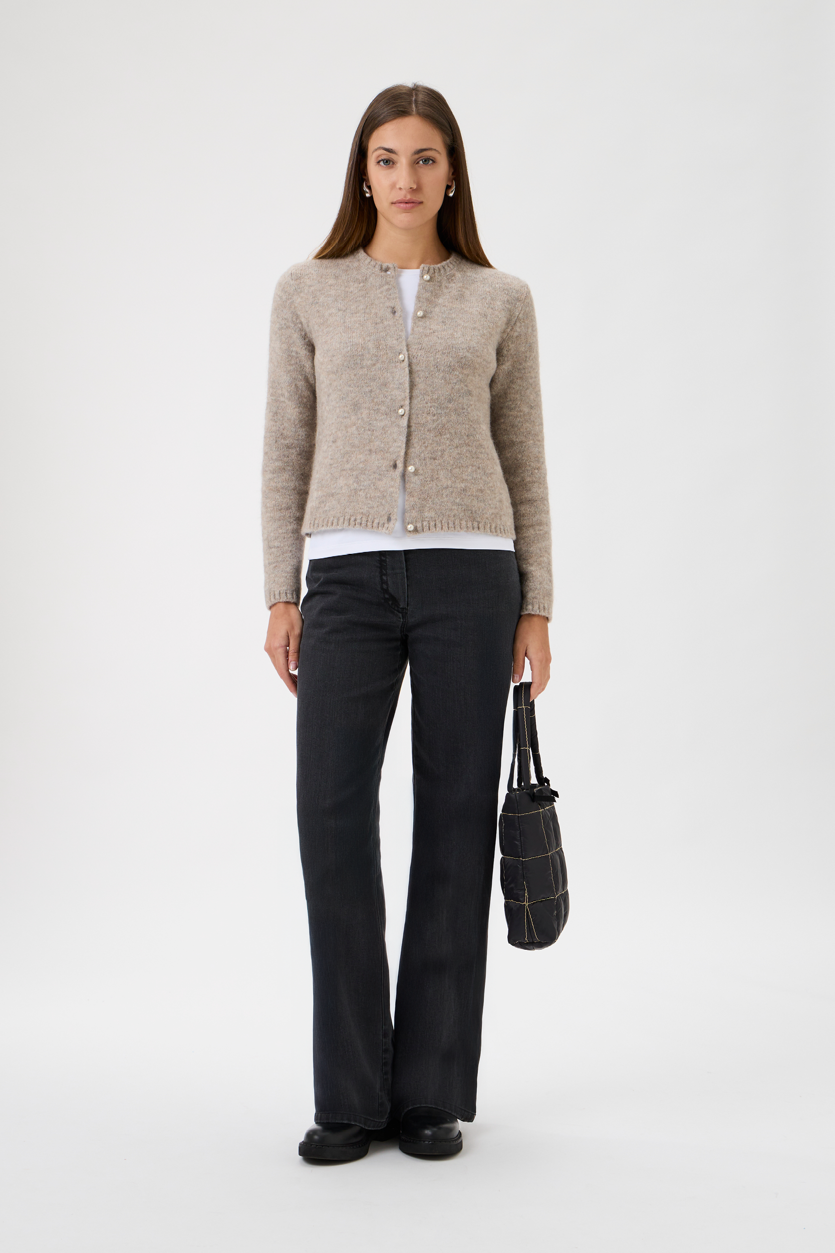 Cardigan With Long Sleeves Bellone - 7069 Light Beige