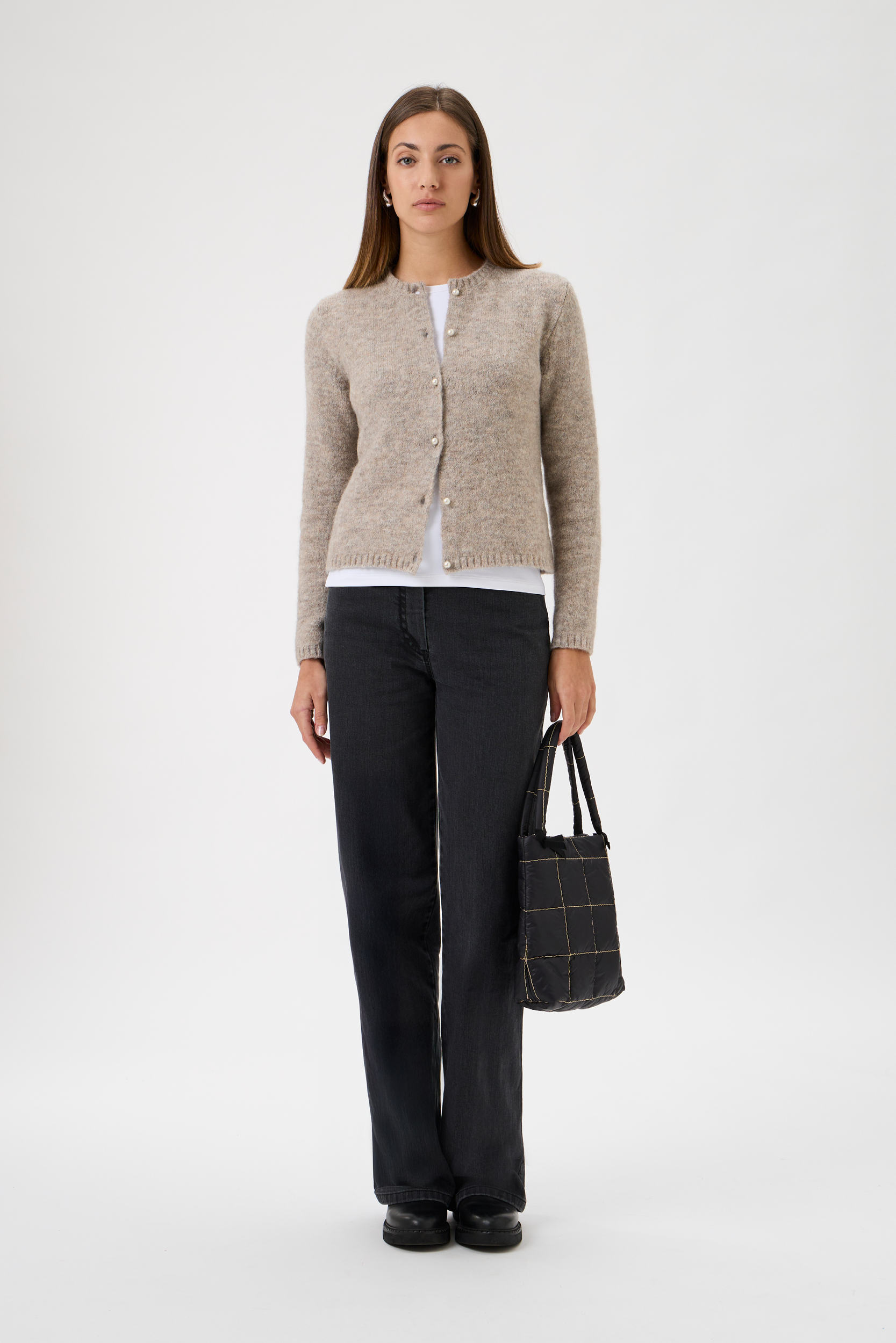 Cardigan With Long Sleeves Bellone - 7069 Light Beige