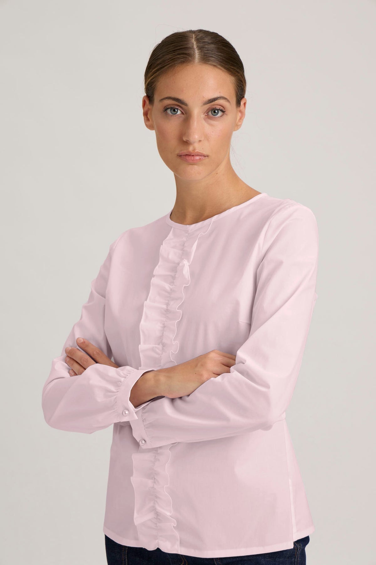 Bormio Blouse with Ruffles – 208 Rosa