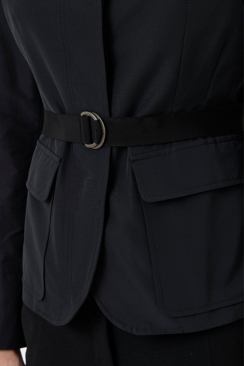 Belted Cotton Blend Jacket – 5040 Canguro