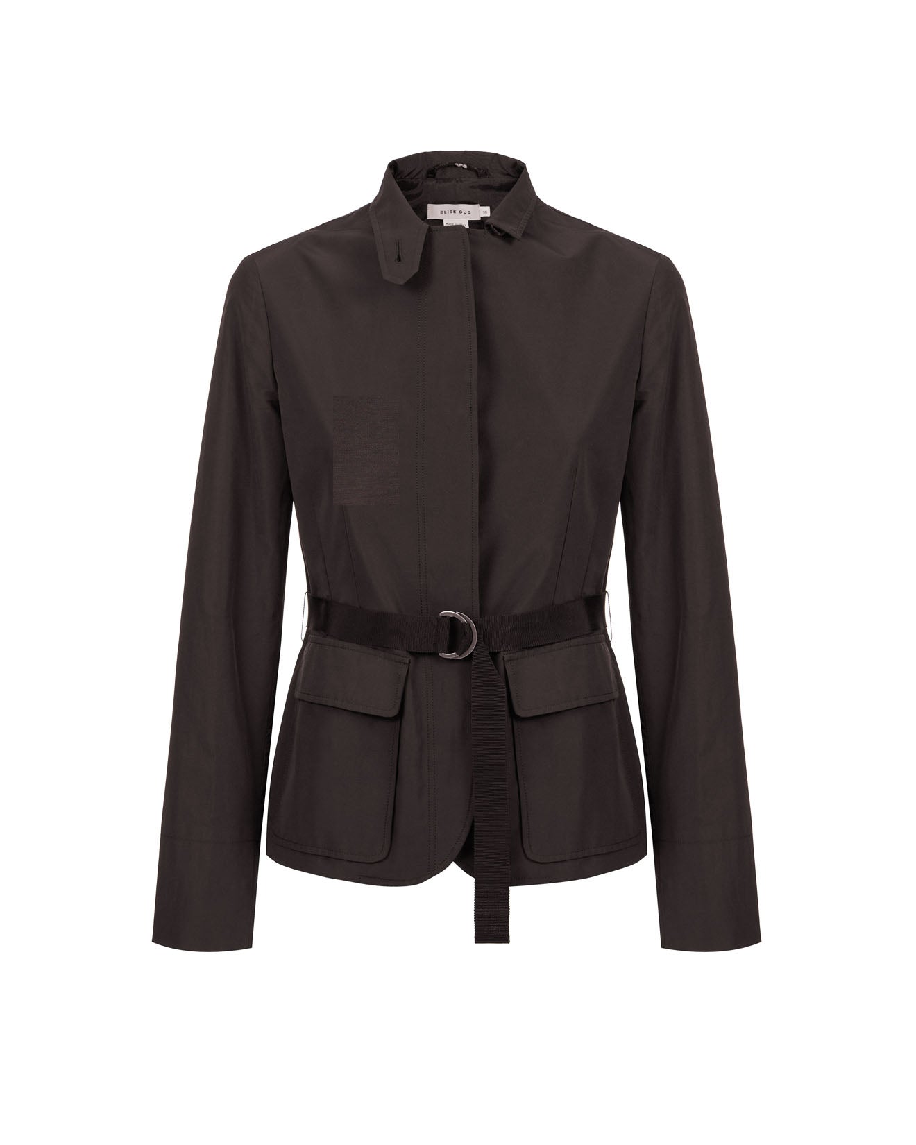 Belted Cotton Blend Jacket – 5040 Canguro Brown