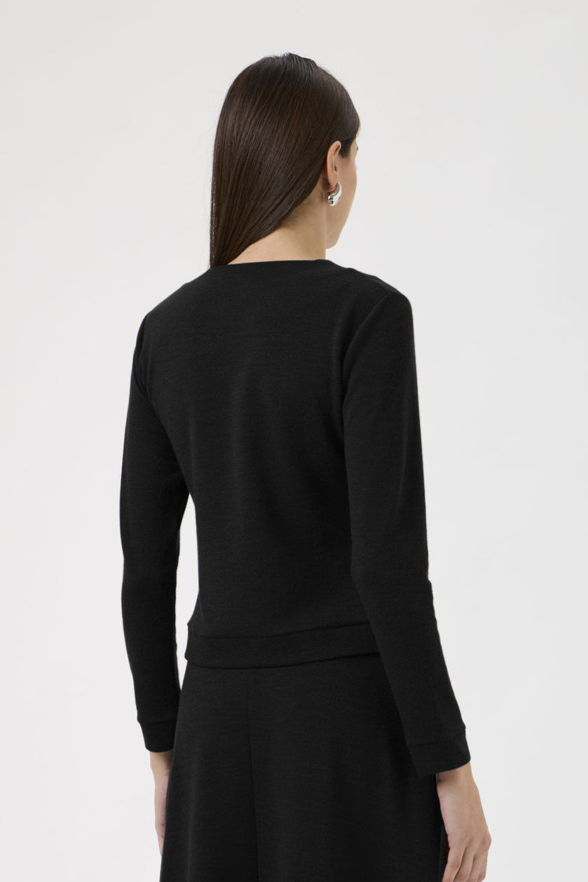 Cardigan With Pockets - 1007 Black