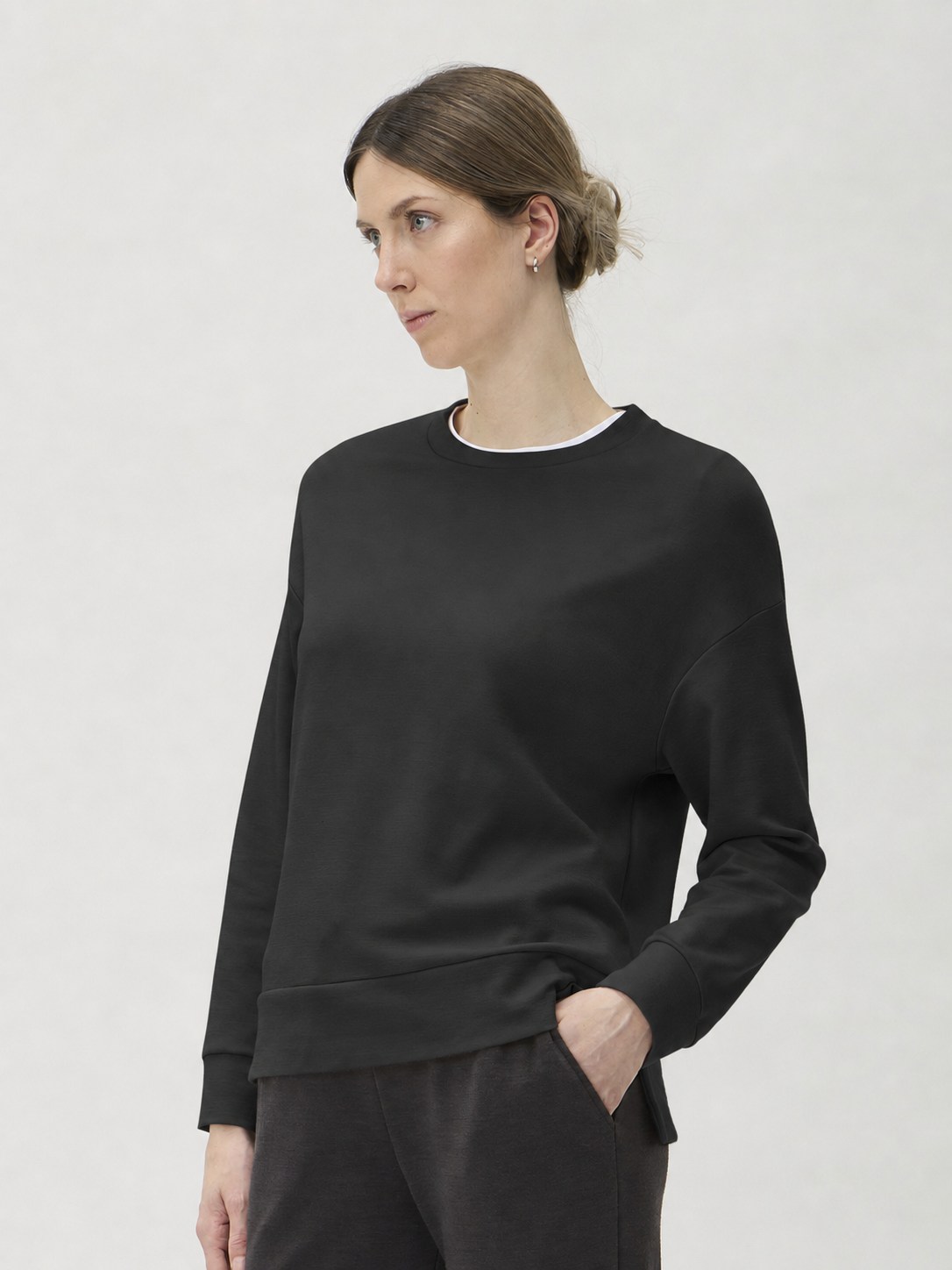 Sweatshirt in Darfo – 1193 Black