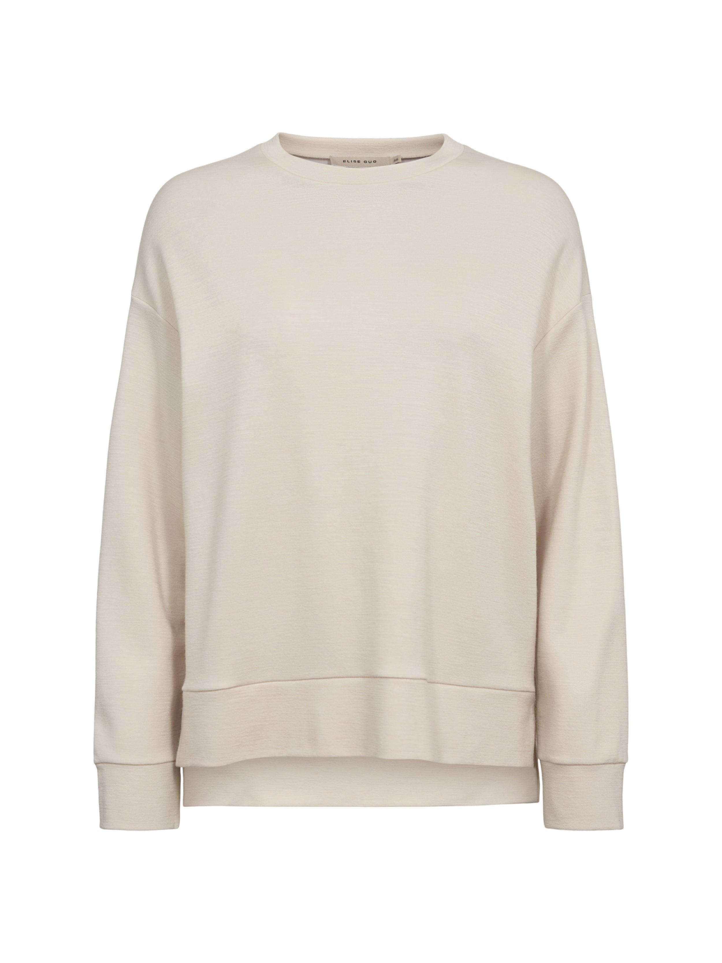 Sweatshirt in Darfo 1193 Cream – product shot – ELISE GUG