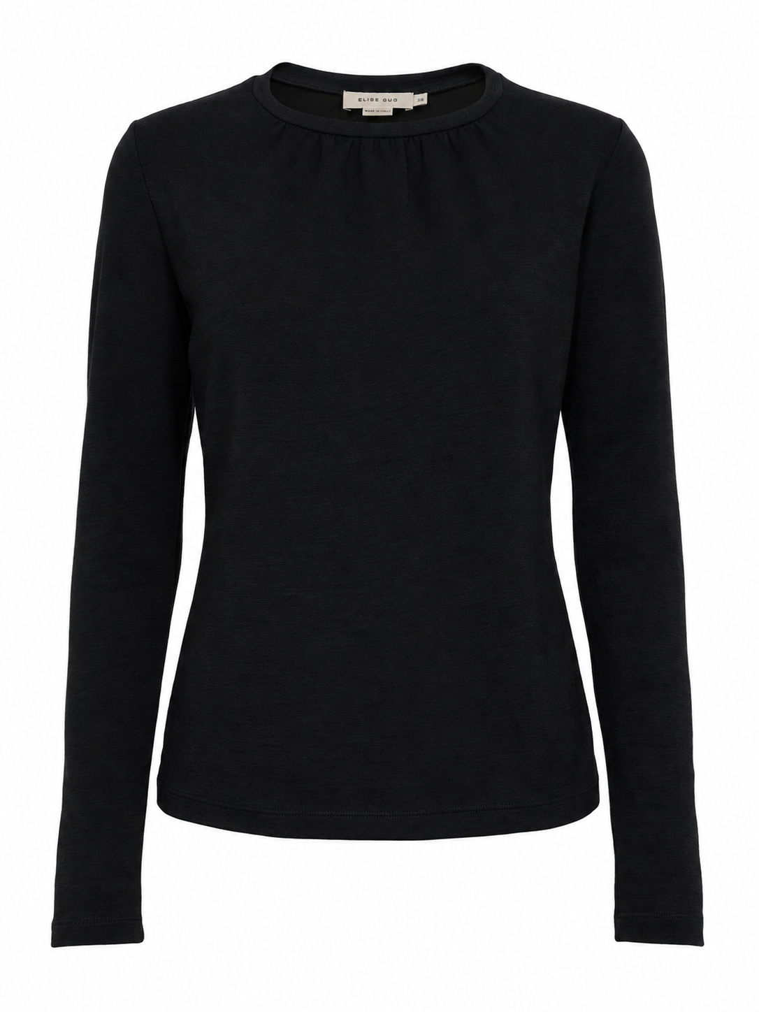 Blouse Wrinkled Neckline in Darfo – 1200 Black