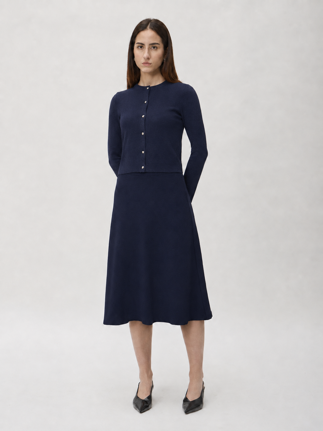 Flared Skirt in Darfo – 3365 Blue
