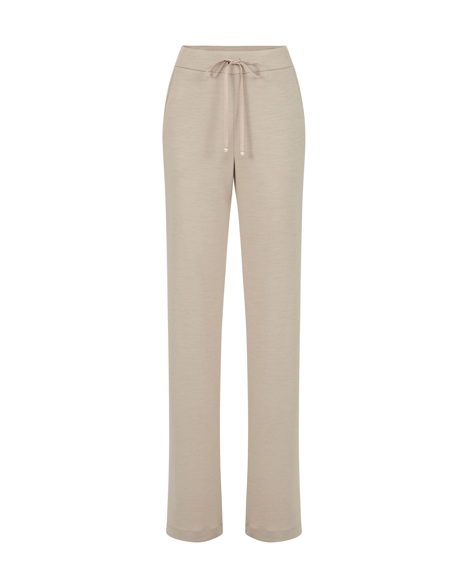 Straight Legged Pants - Beige