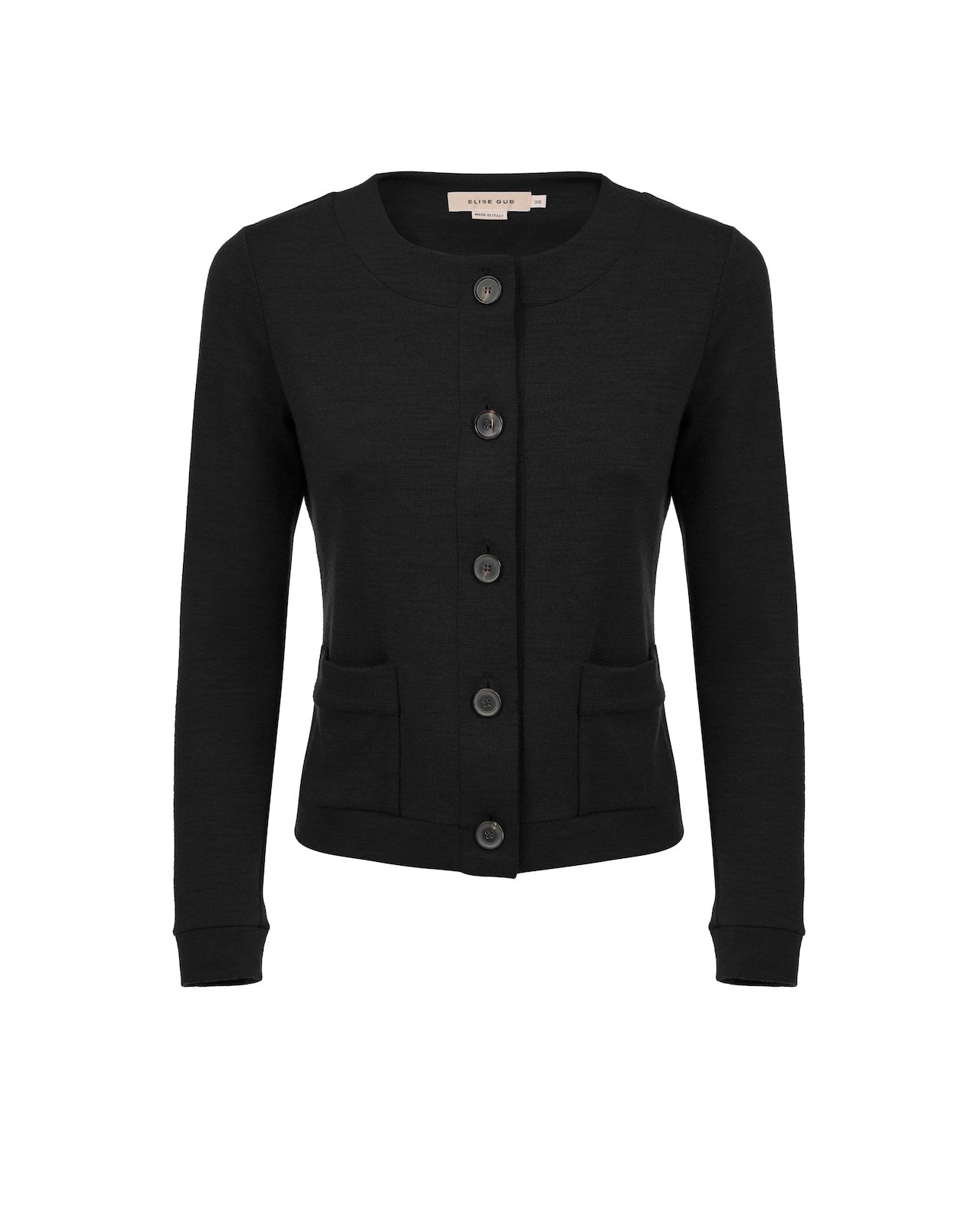 Cardigan New W/Pearl Buttons - 5041 Black