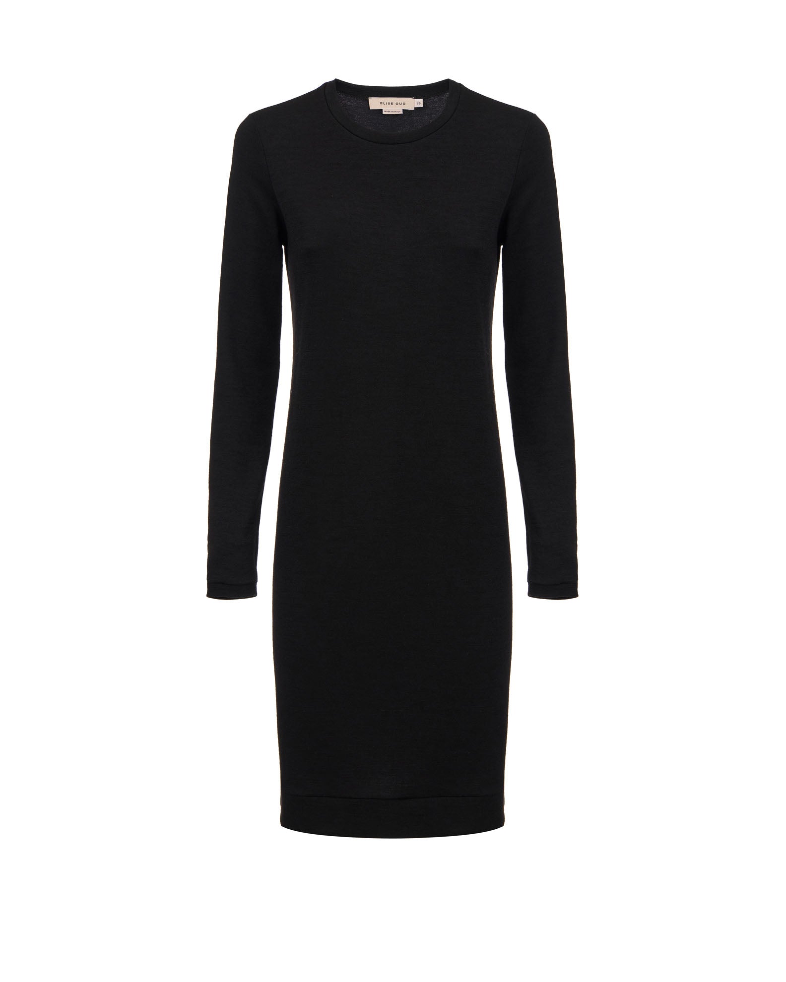 Short Straight Dress - 9502 Black