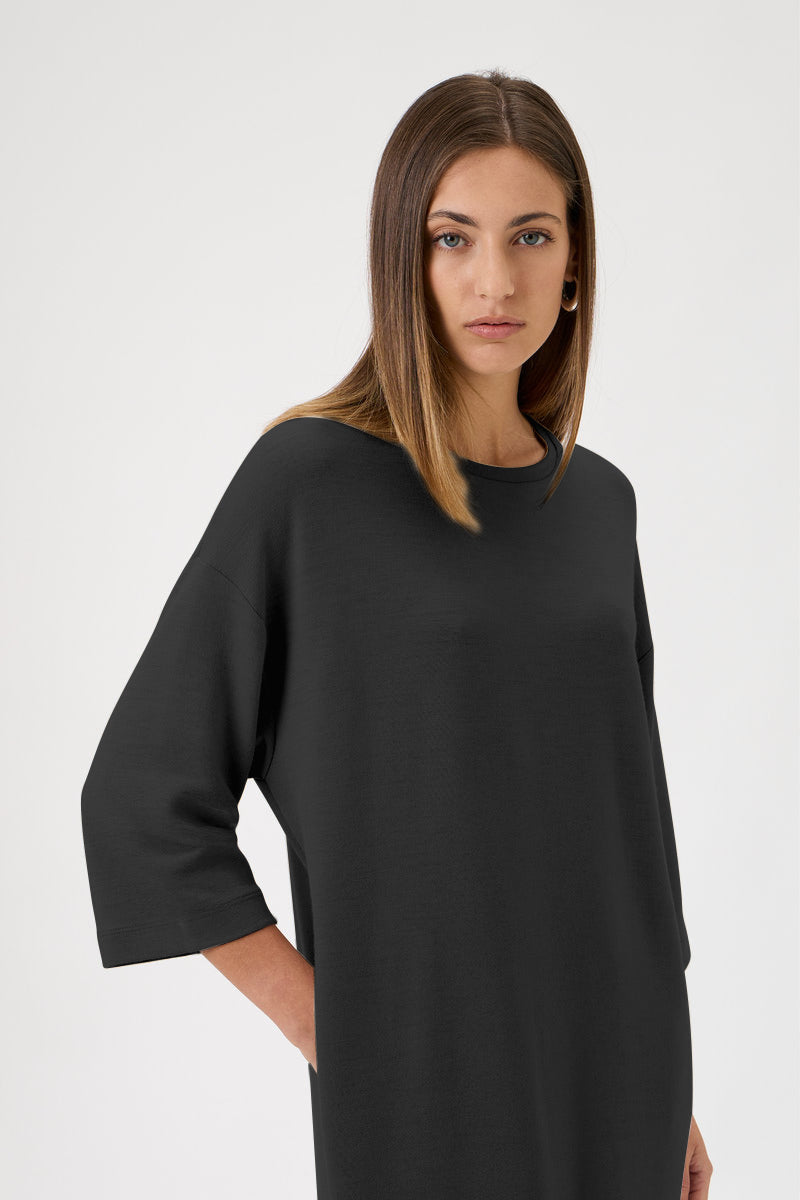 Short Straight Dress - 9503 Black