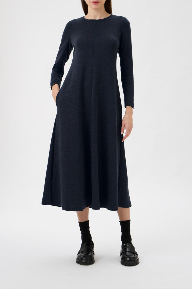 Flared Skirt Dress - 9505 Blue