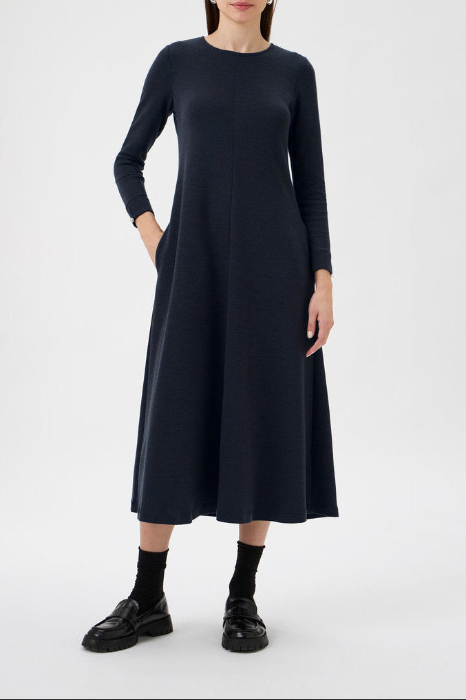 Flared Skirt Dress - 9505 Blue