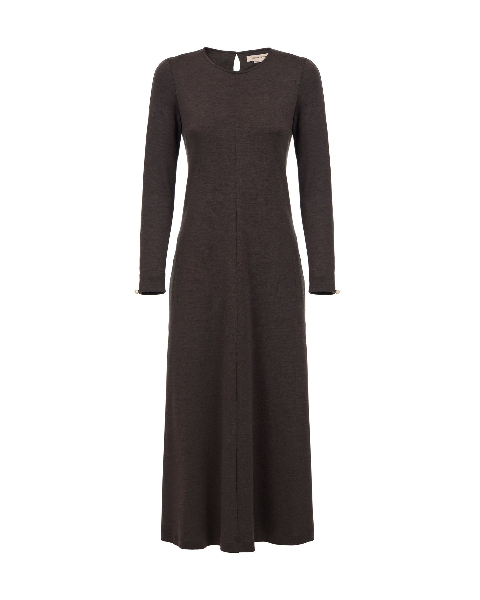 Flared Skirt Dress - 9505 Cioccolato