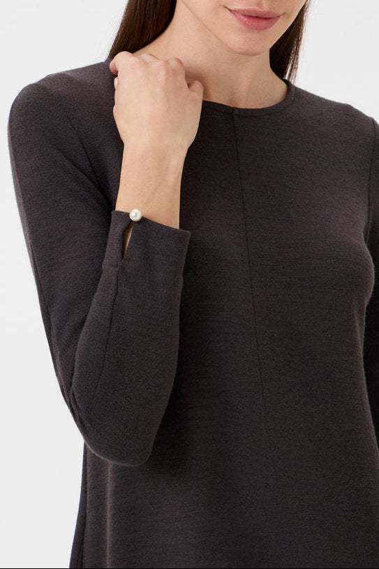 Flared Skirt Dress - 9505 Cioccolato